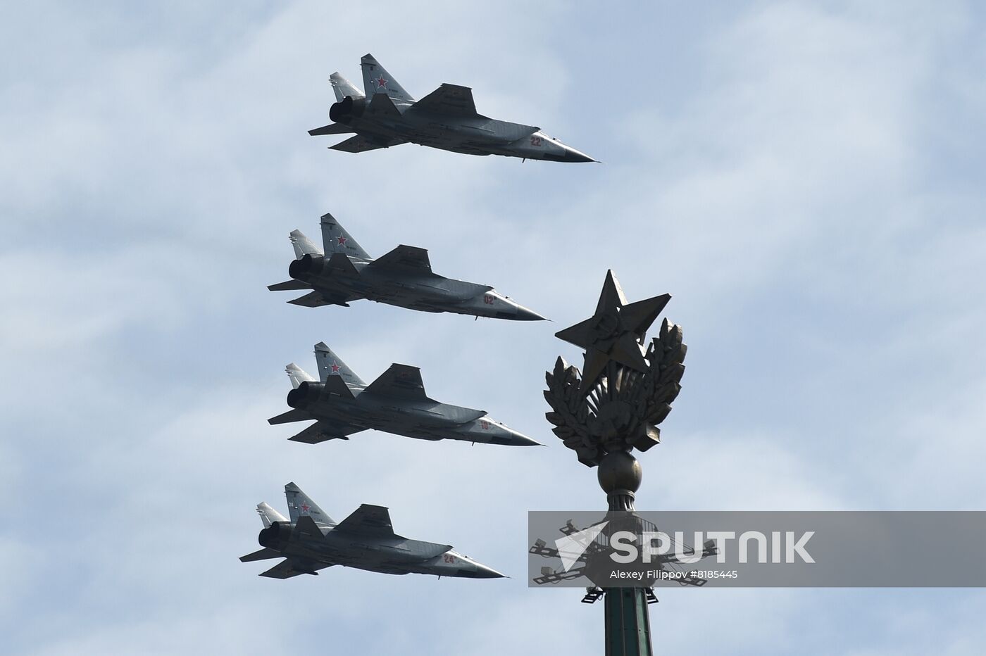 Russia WWII Victory Parade Rehearsal