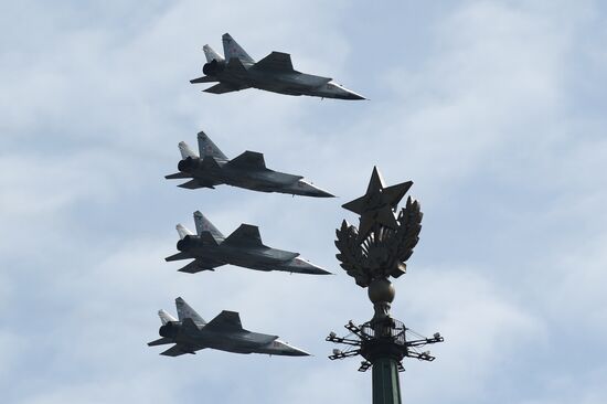 Russia WWII Victory Parade Rehearsal