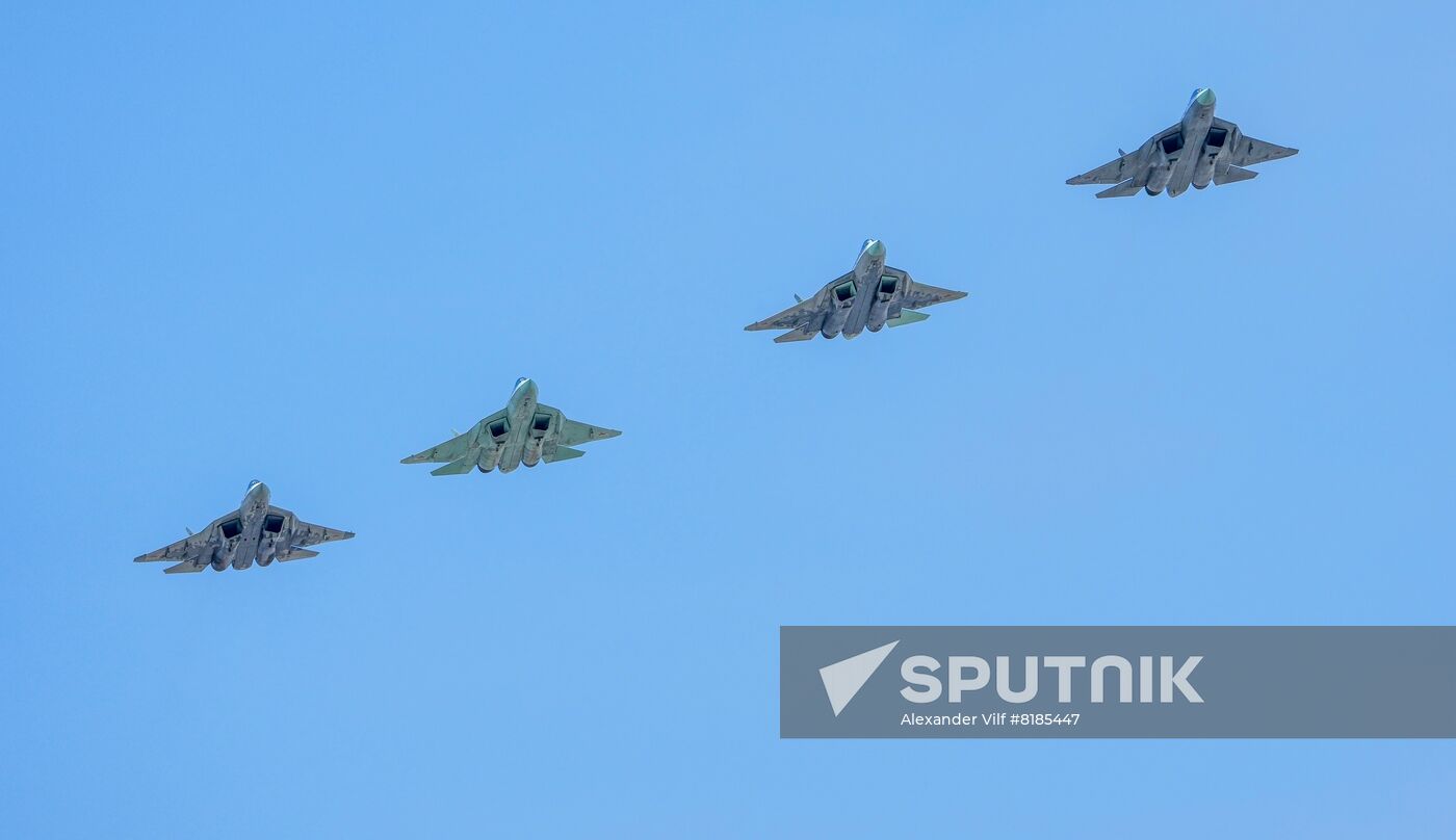 Russia WWII Victory Parade Rehearsal