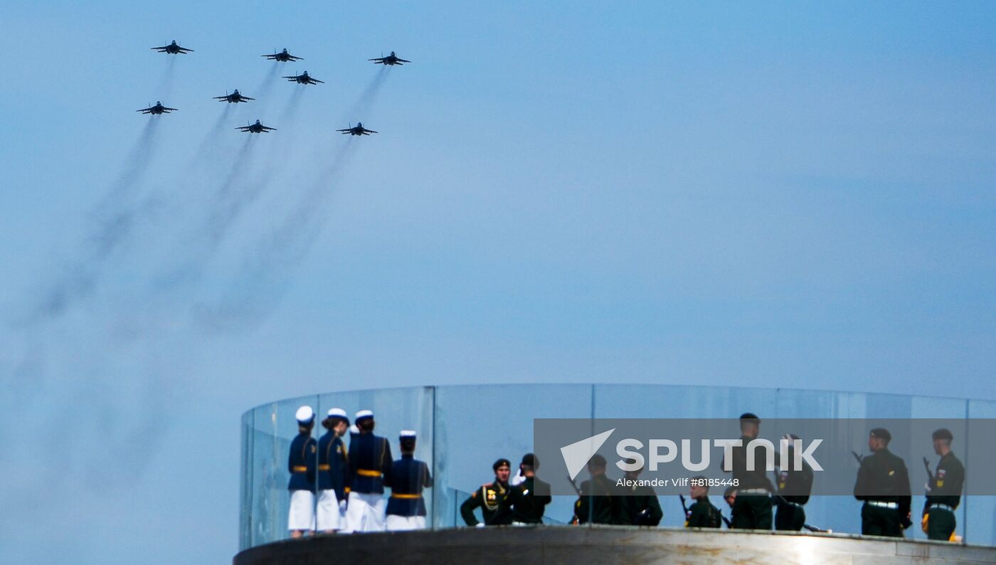 Russia WWII Victory Parade Rehearsal