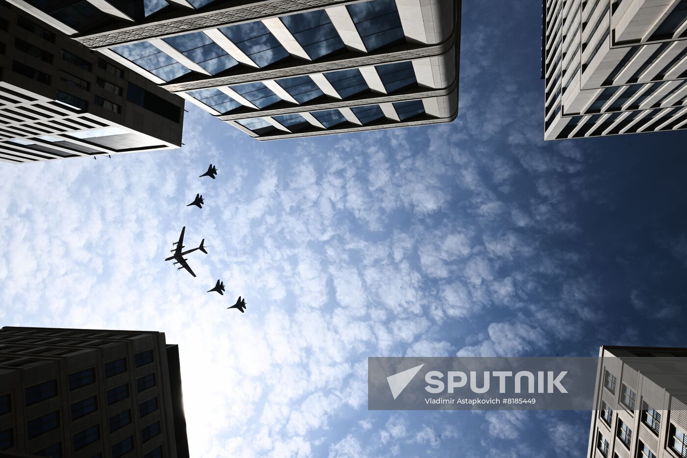 Russia WWII Victory Parade Rehearsal