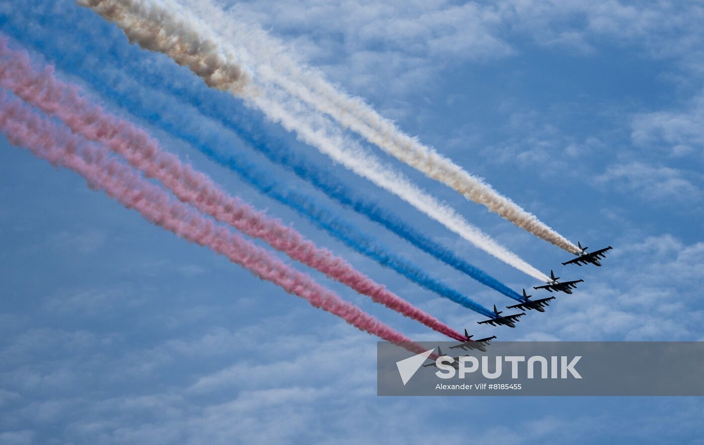 Russia WWII Victory Parade Rehearsal