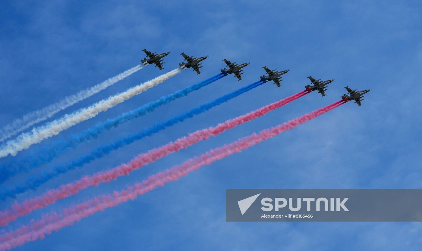 Russia WWII Victory Parade Rehearsal