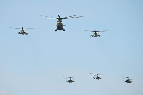 Russia WWII Victory Parade Rehearsal