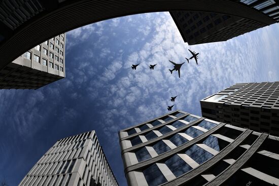 Russia WWII Victory Parade Rehearsal
