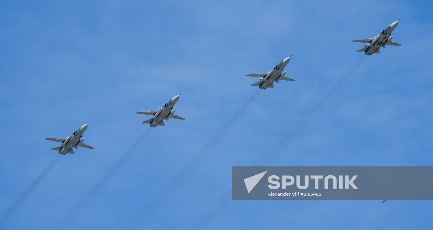 Russia WWII Victory Parade Rehearsal