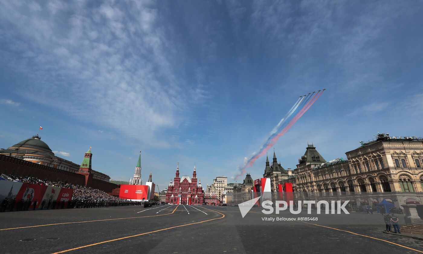 Russia WWII Victory Parade Rehearsal