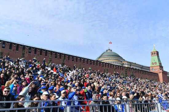 Russia WWII Victory Parade Rehearsal