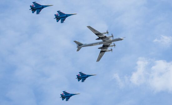 Russia WWII Victory Parade Rehearsal