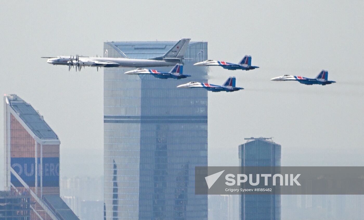 Russia WWII Victory Parade Rehearsal