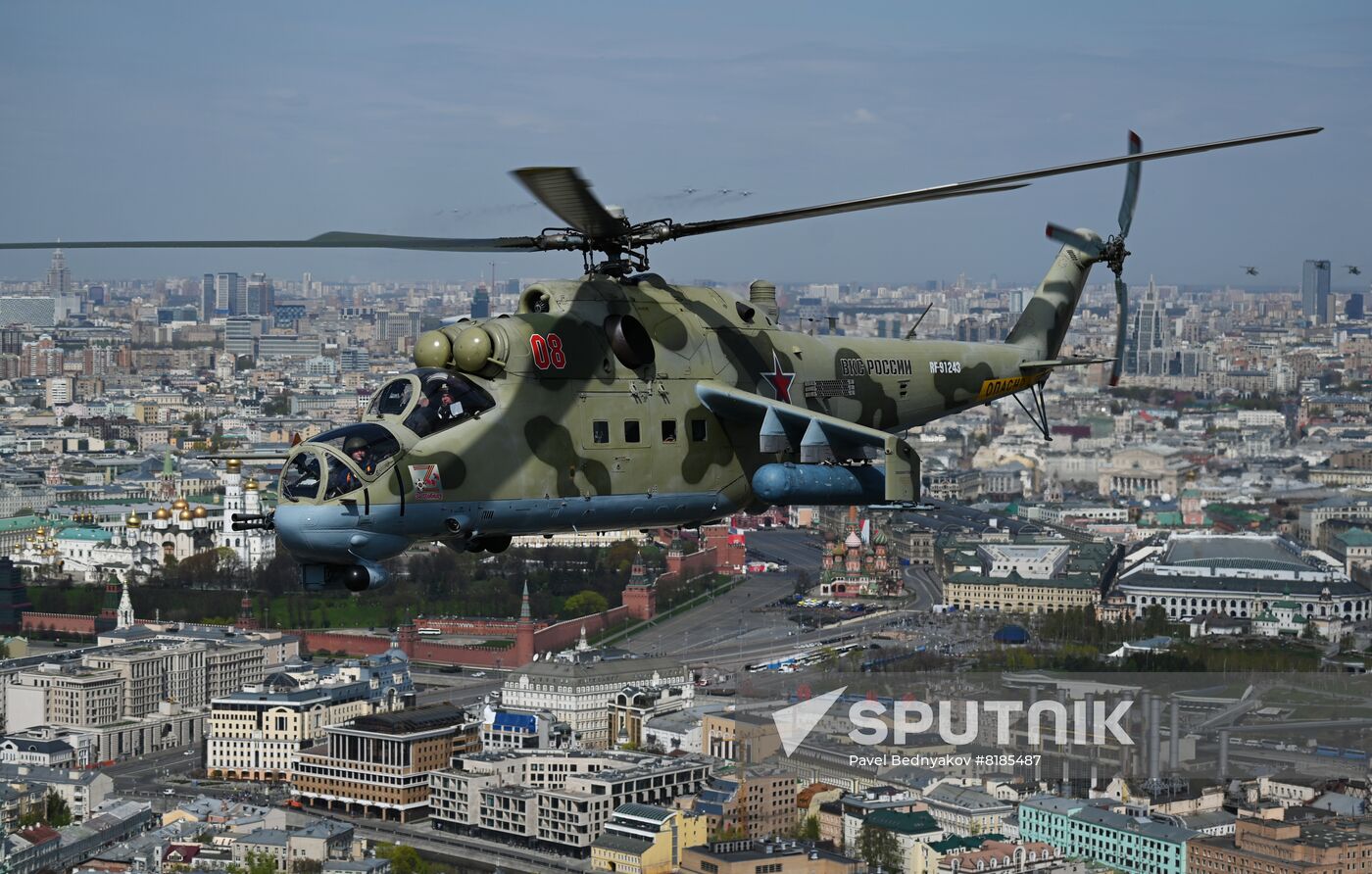 Russia WWII Victory Parade Rehearsal