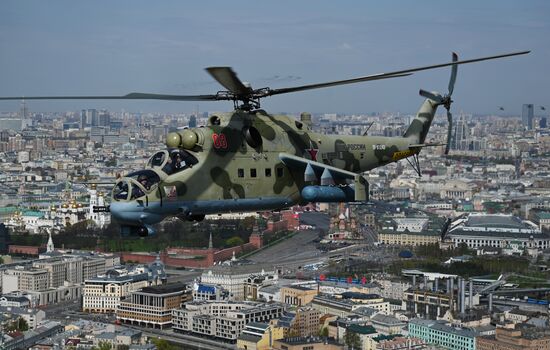 Russia WWII Victory Parade Rehearsal