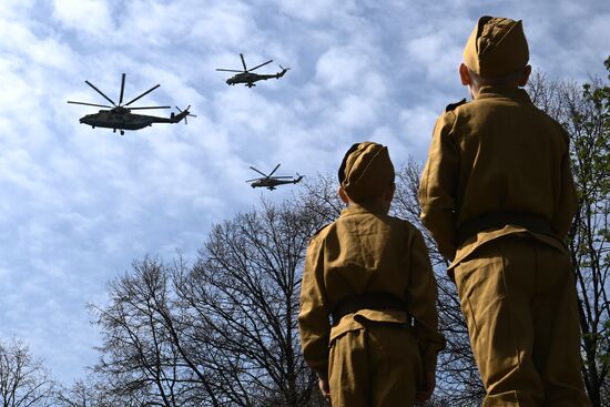 Russia WWII Victory Parade Rehearsal
