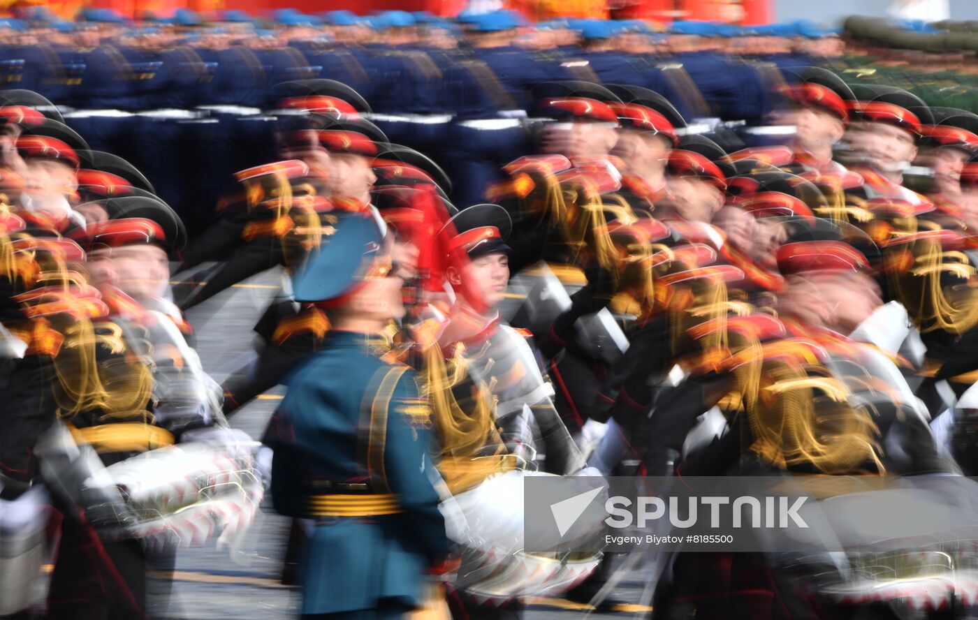 Russia WWII Victory Parade Rehearsal