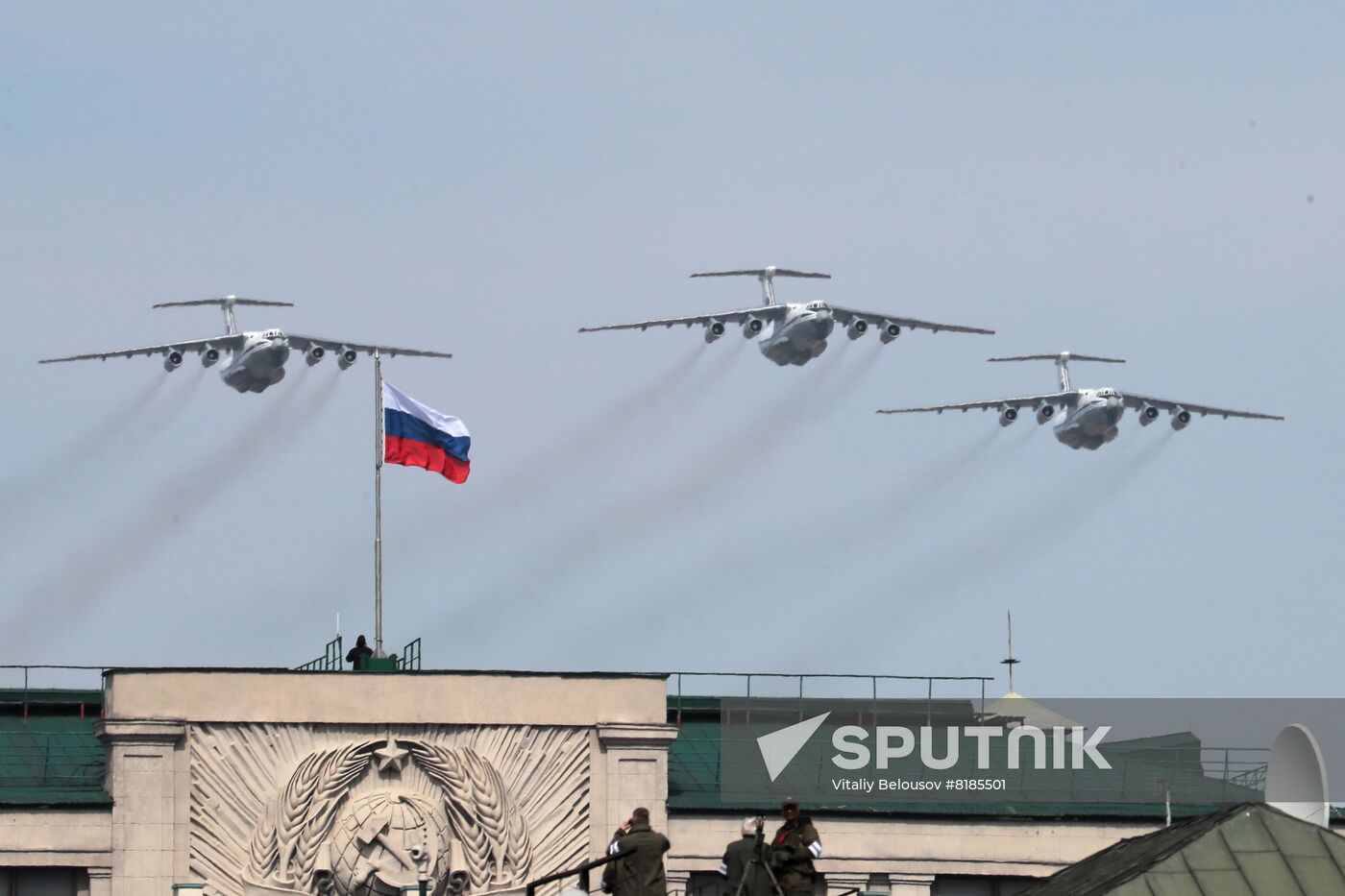Russia WWII Victory Parade Rehearsal