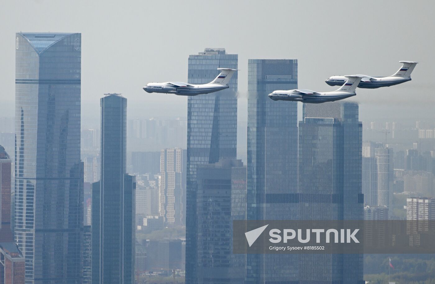 Russia WWII Victory Parade Rehearsal