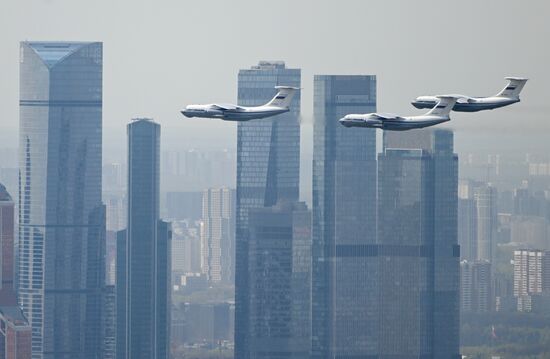 Russia WWII Victory Parade Rehearsal
