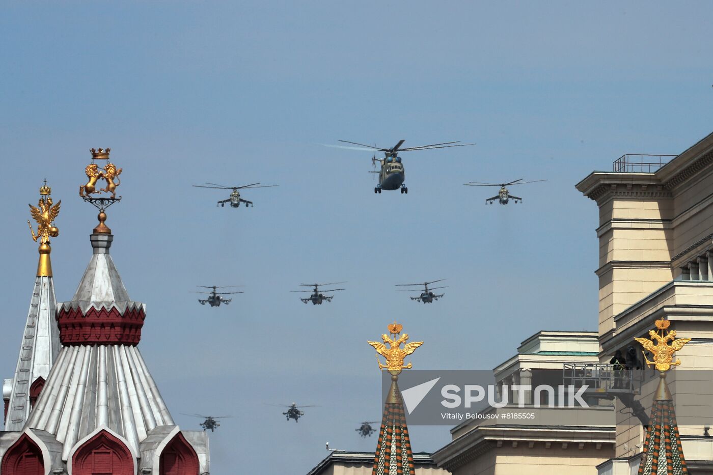 Russia WWII Victory Parade Rehearsal