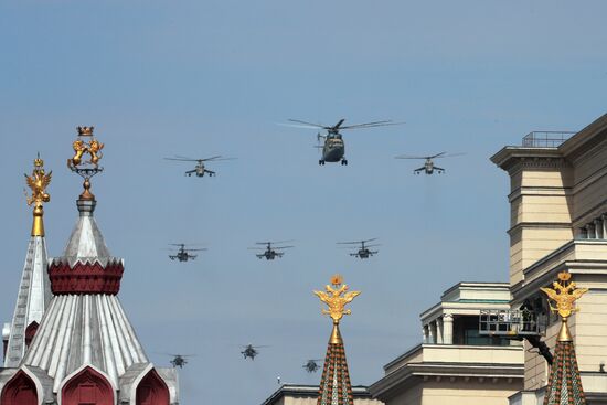 Russia WWII Victory Parade Rehearsal