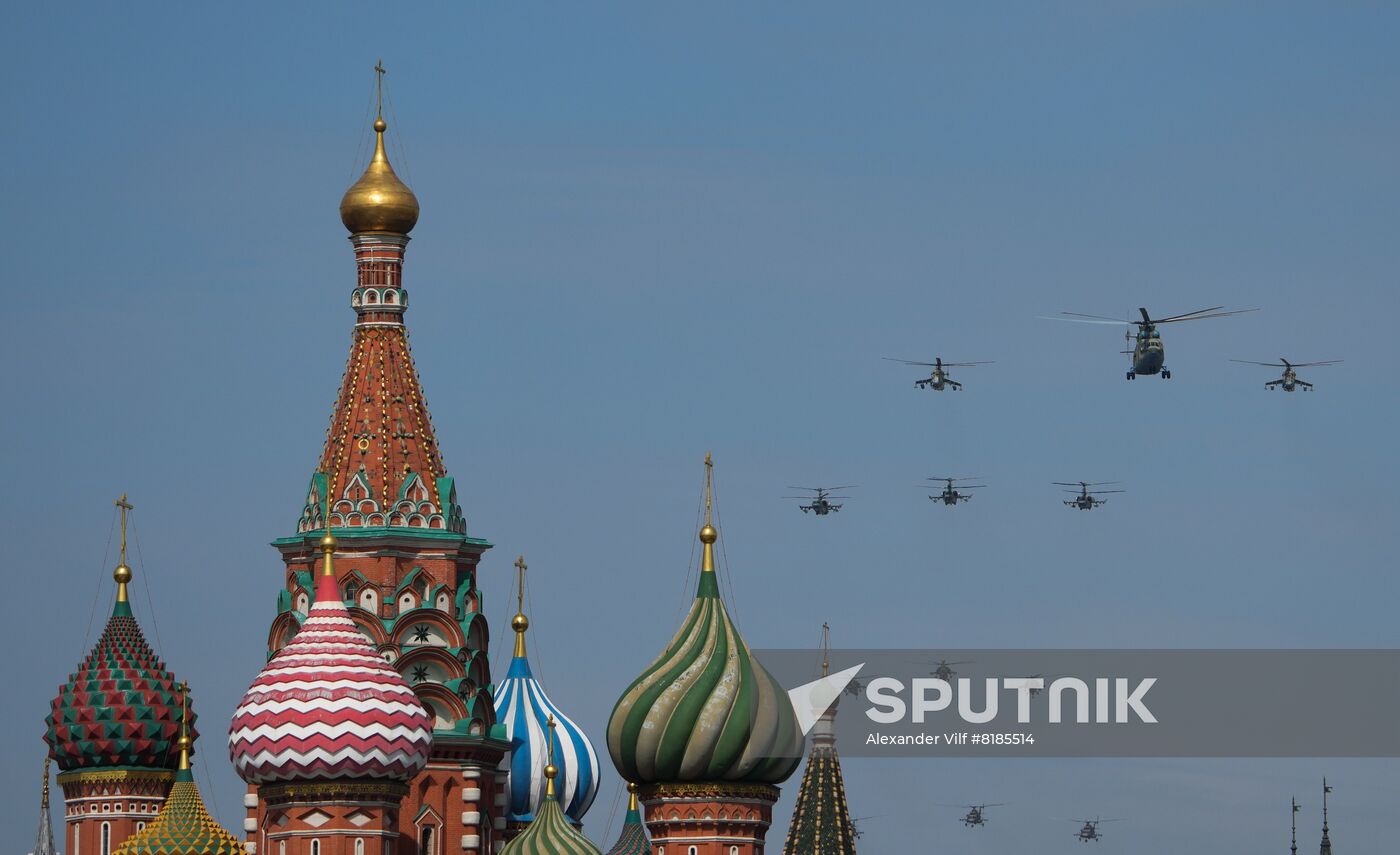Russia WWII Victory Parade Rehearsal
