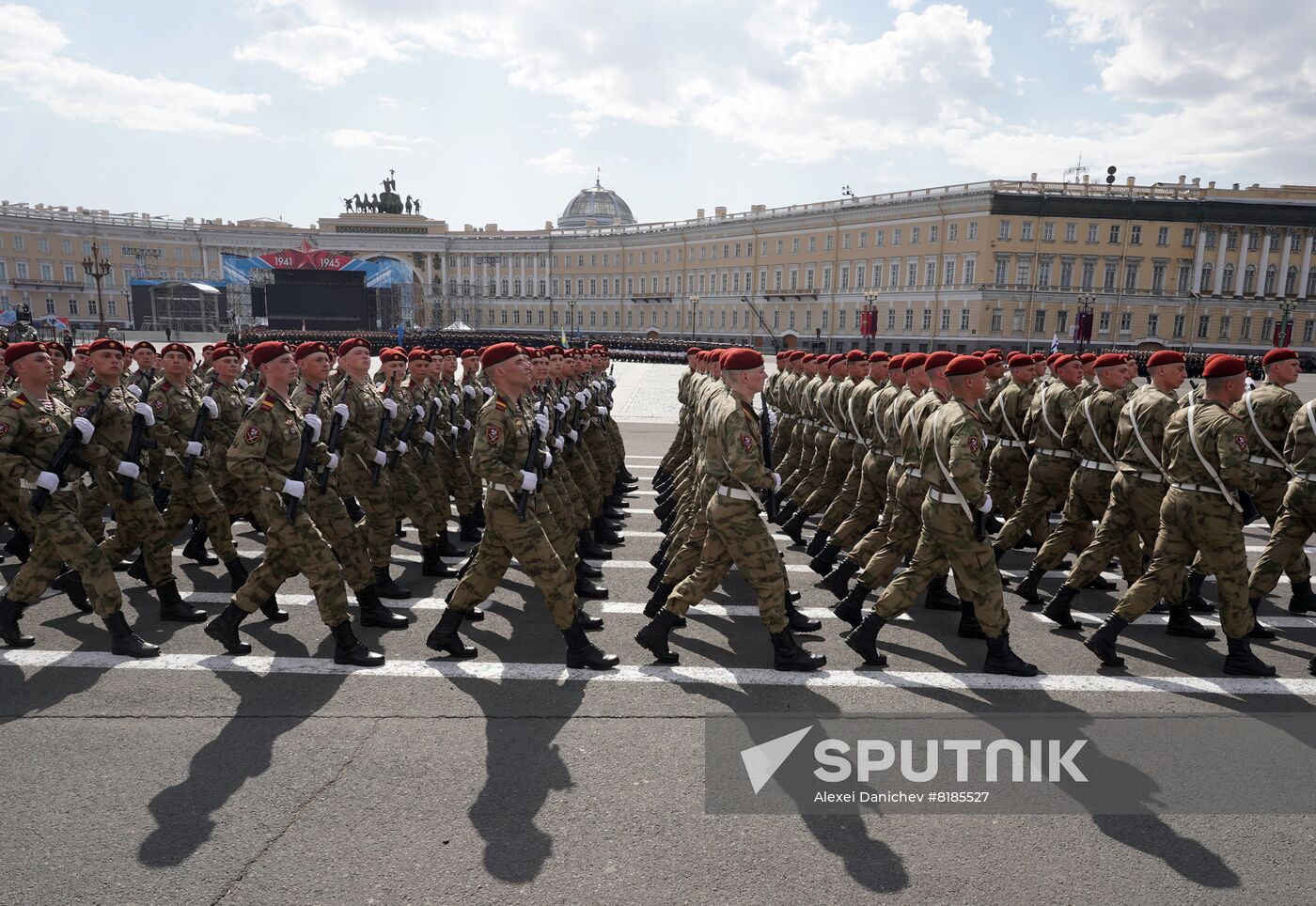 Russia Regions WWII Victory Parade Rehearsal
