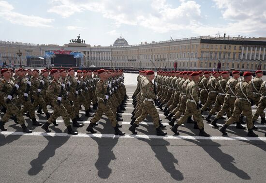 Russia Regions WWII Victory Parade Rehearsal