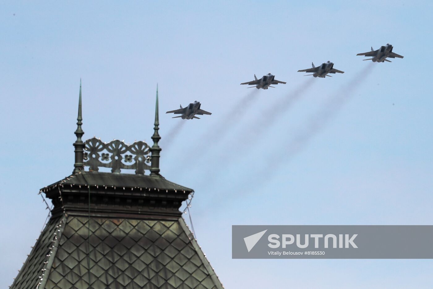Russia WWII Victory Parade Rehearsal