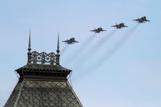 Russia WWII Victory Parade Rehearsal