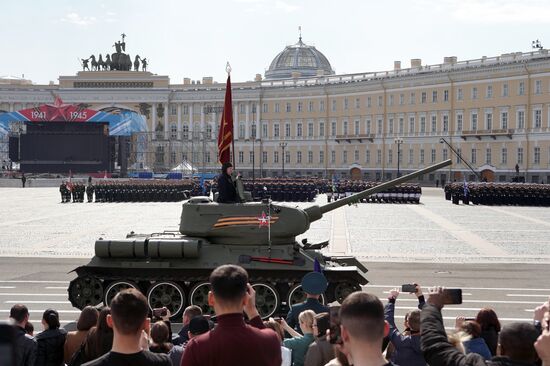 Russia Regions WWII Victory Parade Rehearsal