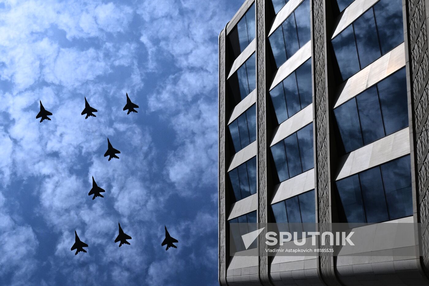 Russia WWII Victory Parade Rehearsal