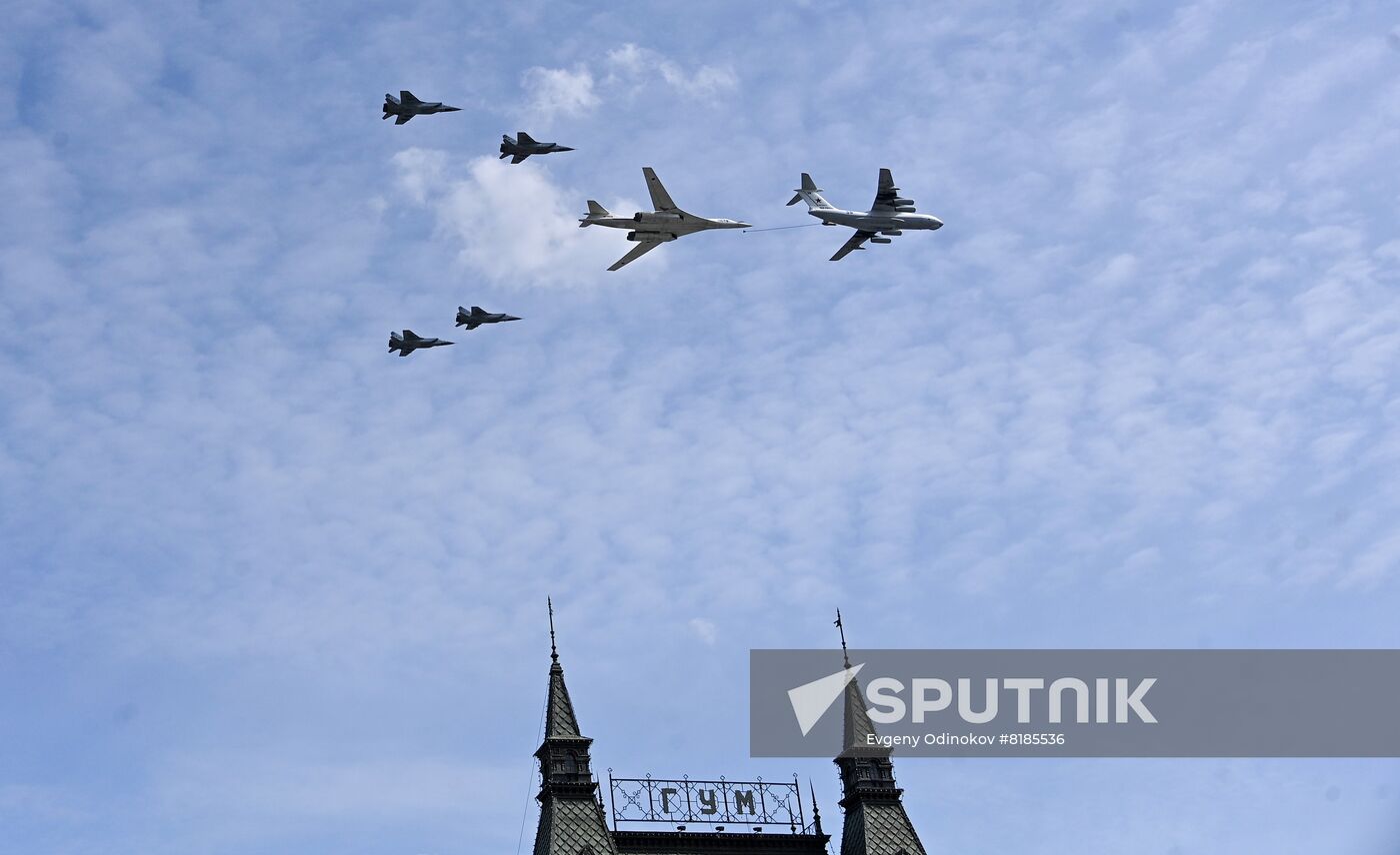 Russia WWII Victory Parade Rehearsal