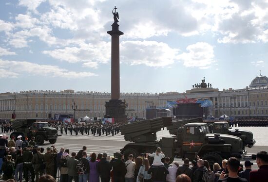 Russia Regions WWII Victory Parade Rehearsal