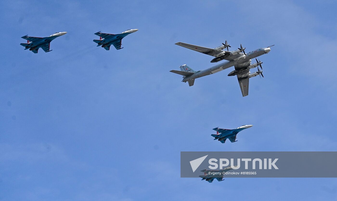 Russia WWII Victory Parade Rehearsal