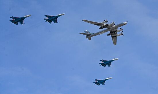 Russia WWII Victory Parade Rehearsal