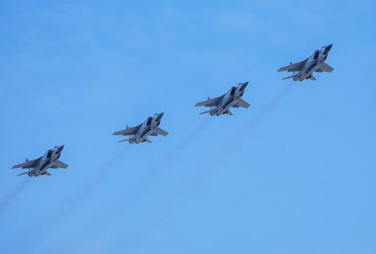 Russia WWII Victory Parade Rehearsal
