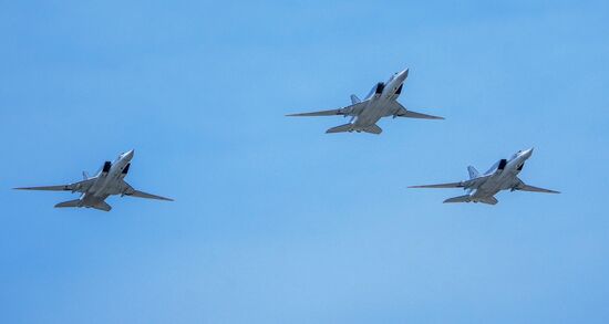 Russia WWII Victory Parade Rehearsal