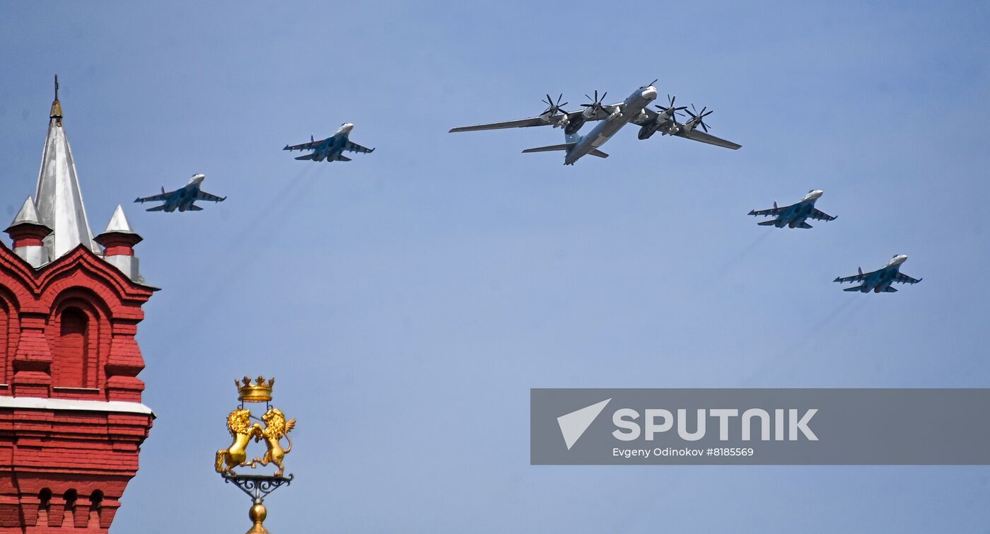Russia WWII Victory Parade Rehearsal