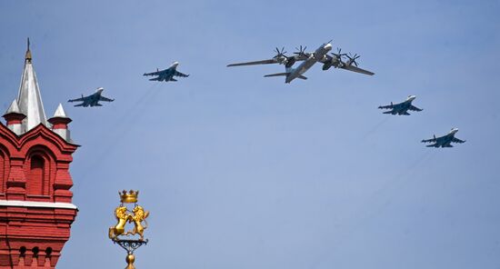 Russia WWII Victory Parade Rehearsal