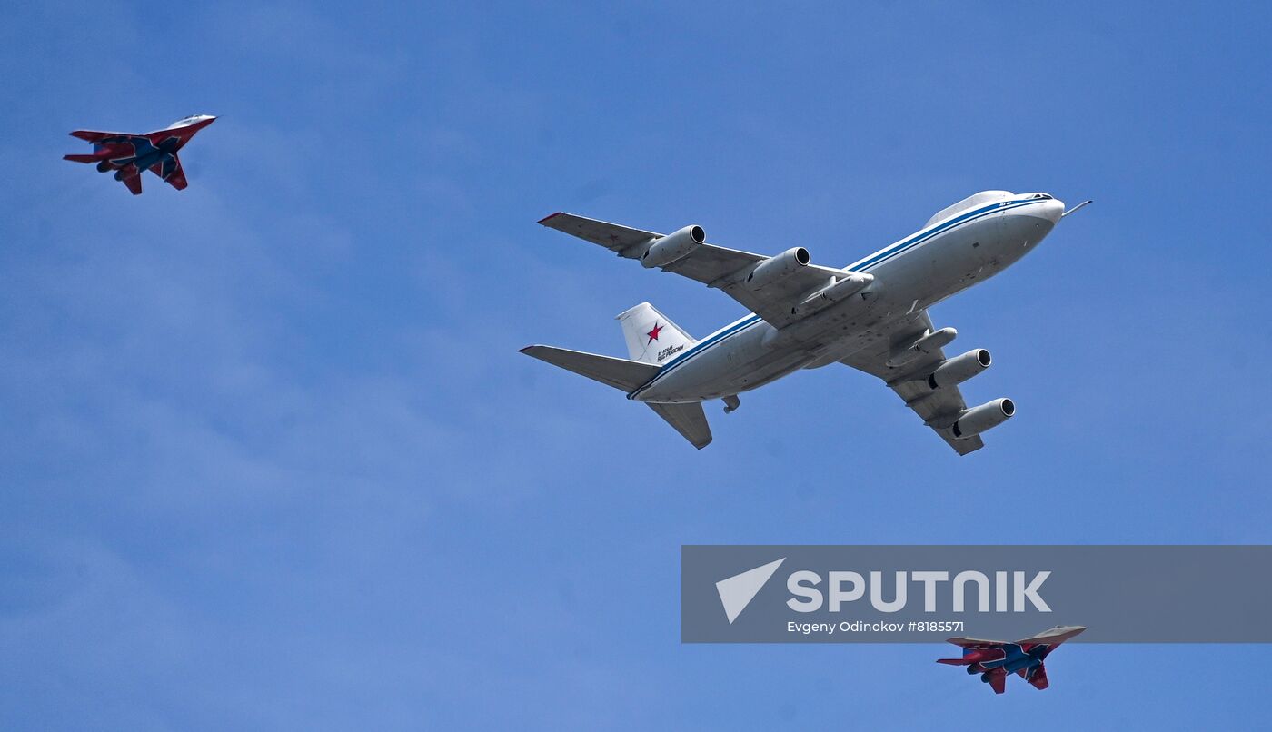 Russia WWII Victory Parade Rehearsal