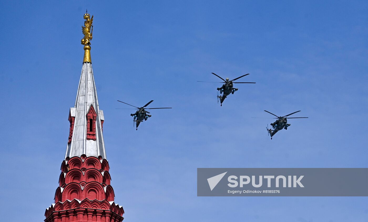 Russia WWII Victory Parade Rehearsal