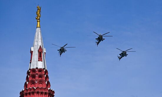 Russia WWII Victory Parade Rehearsal