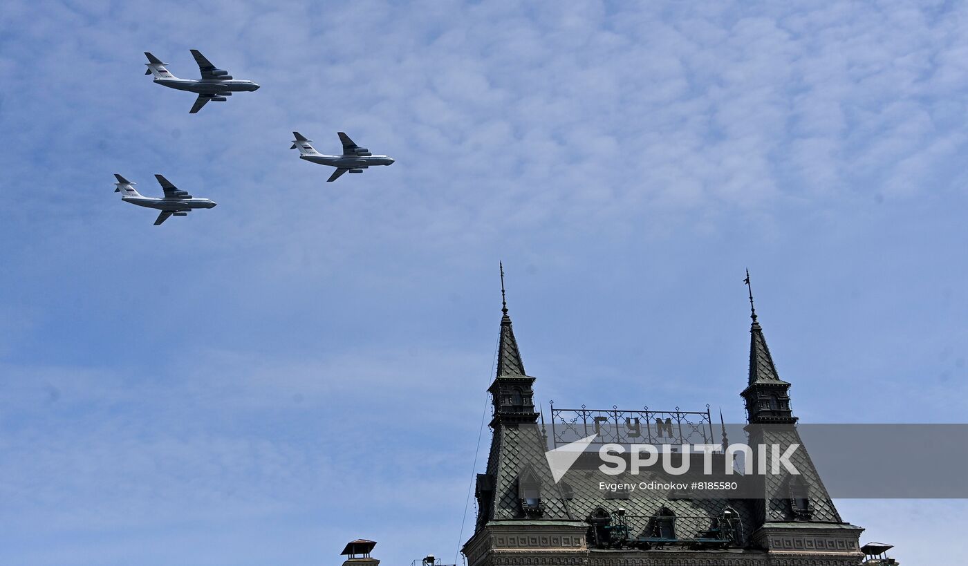 Russia WWII Victory Parade Rehearsal