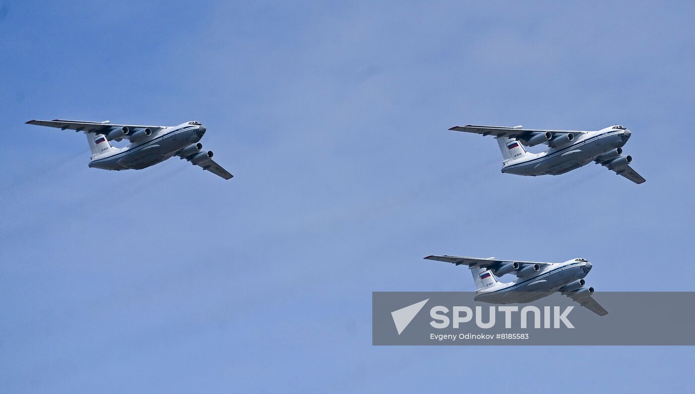 Russia WWII Victory Parade Rehearsal