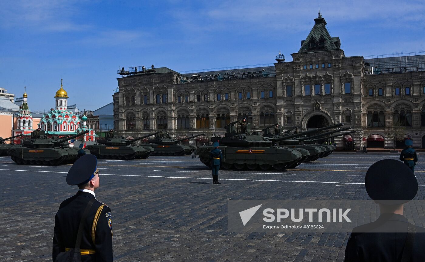 Russia WWII Victory Parade Rehearsal