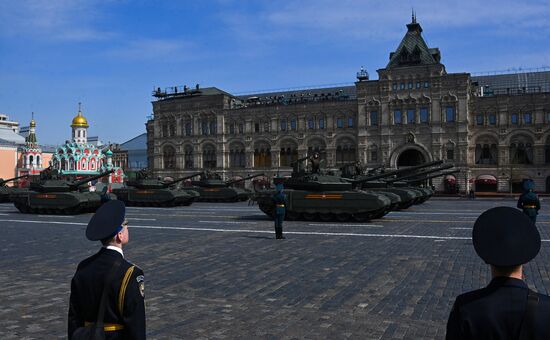 Russia WWII Victory Parade Rehearsal