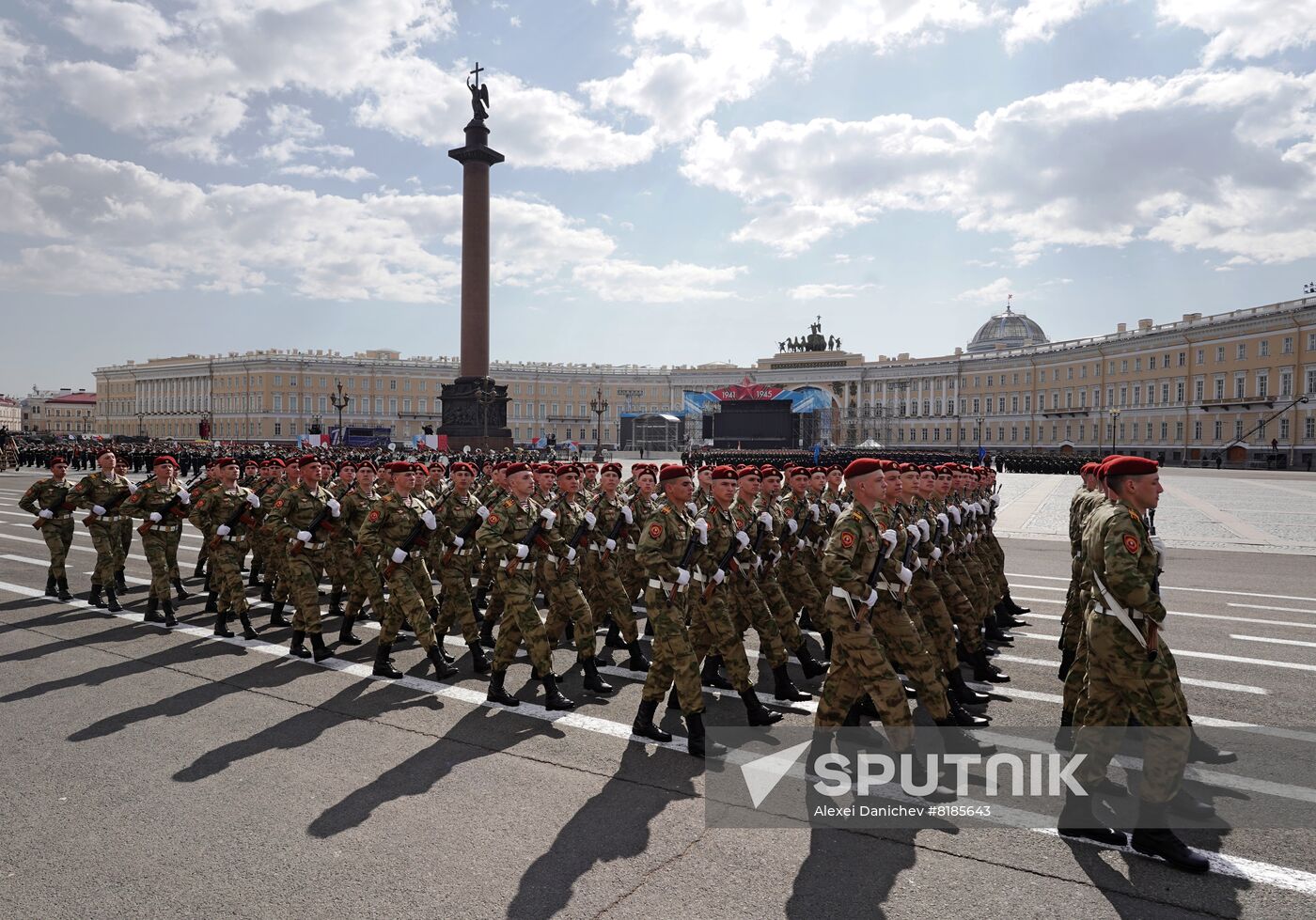 Russia Regions WWII Victory Parade Rehearsal