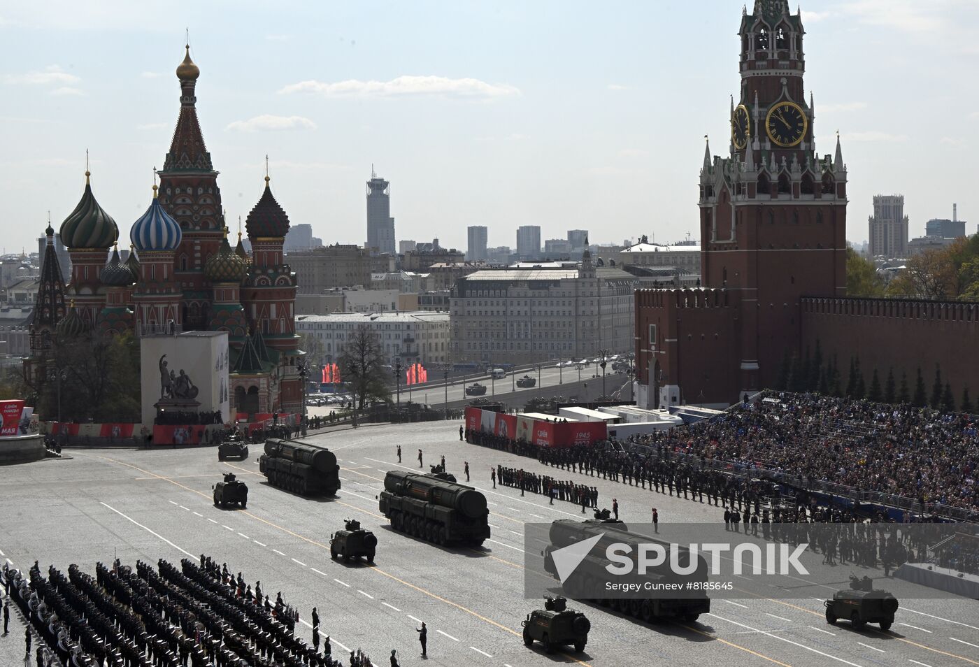 Russia WWII Victory Parade Rehearsal