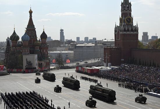 Russia WWII Victory Parade Rehearsal
