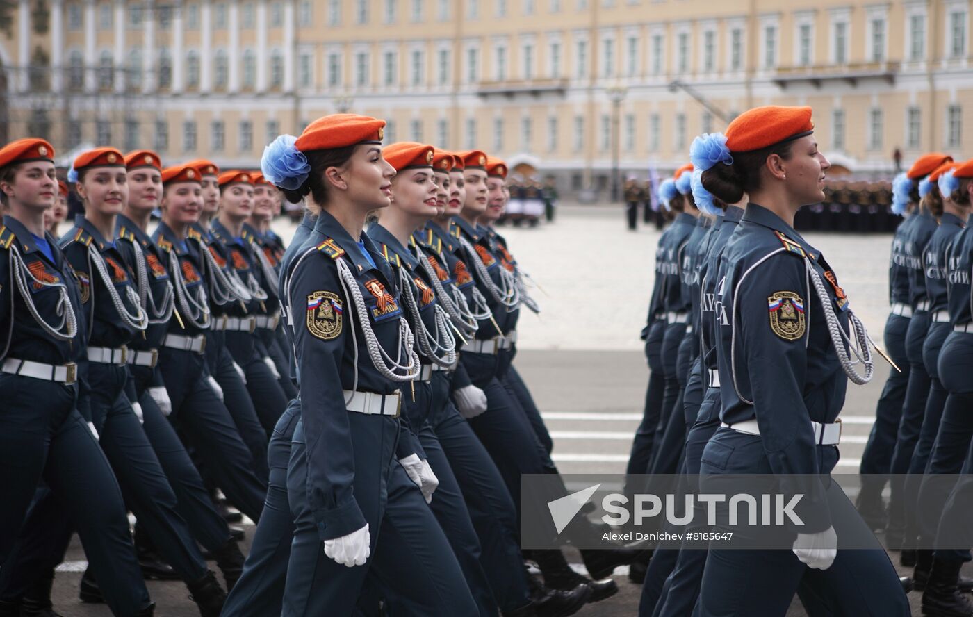 Russia Regions WWII Victory Parade Rehearsal