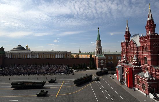 Russia WWII Victory Parade Rehearsal